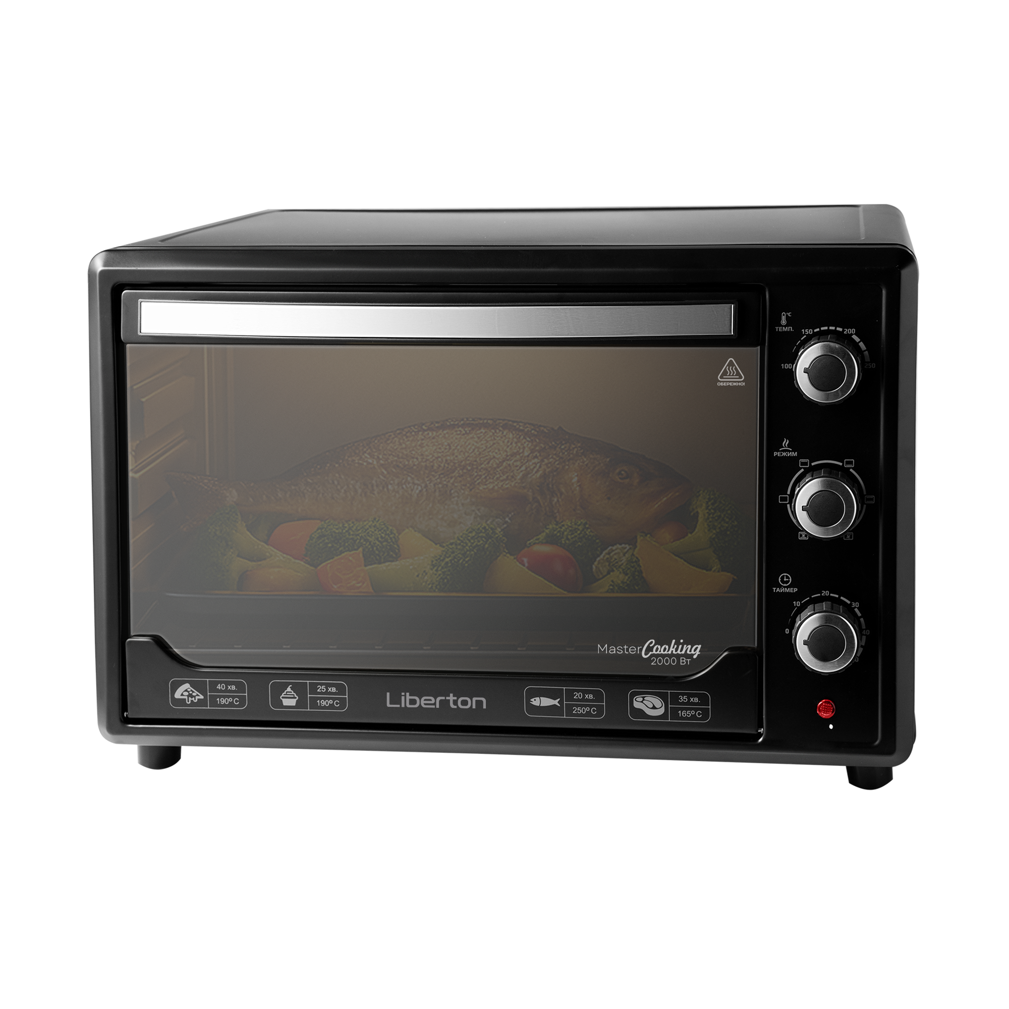 Електродуховка LEO-480 Black Mirror